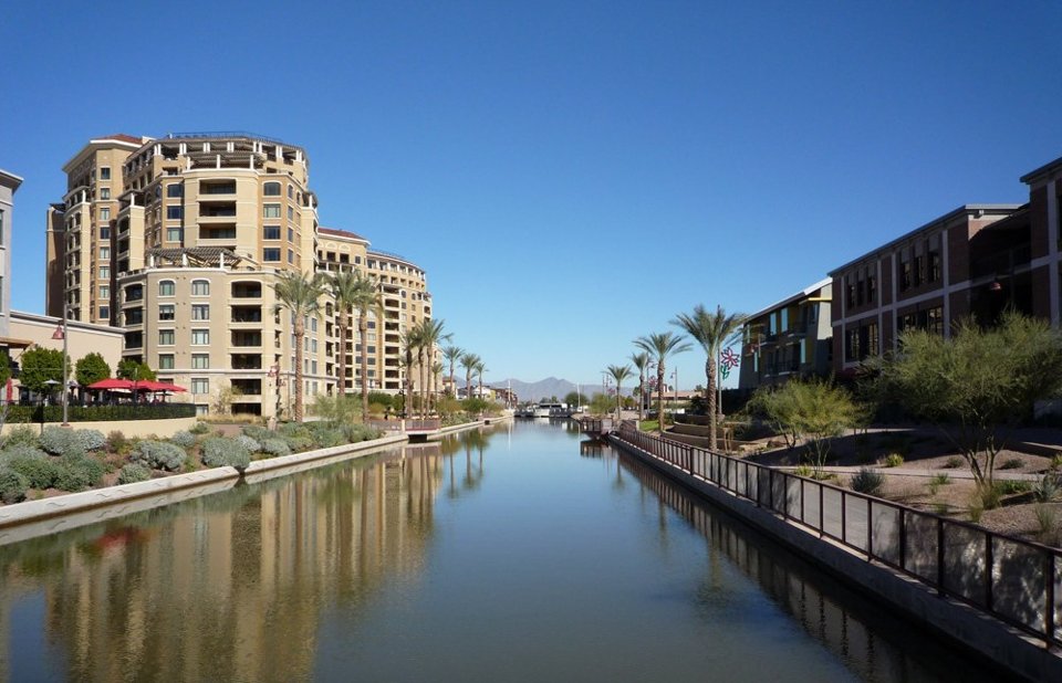 Scottsdale Waterfront and the Arizona Canal