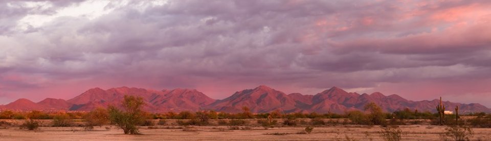 The nearby McDowell Mountains at sunset